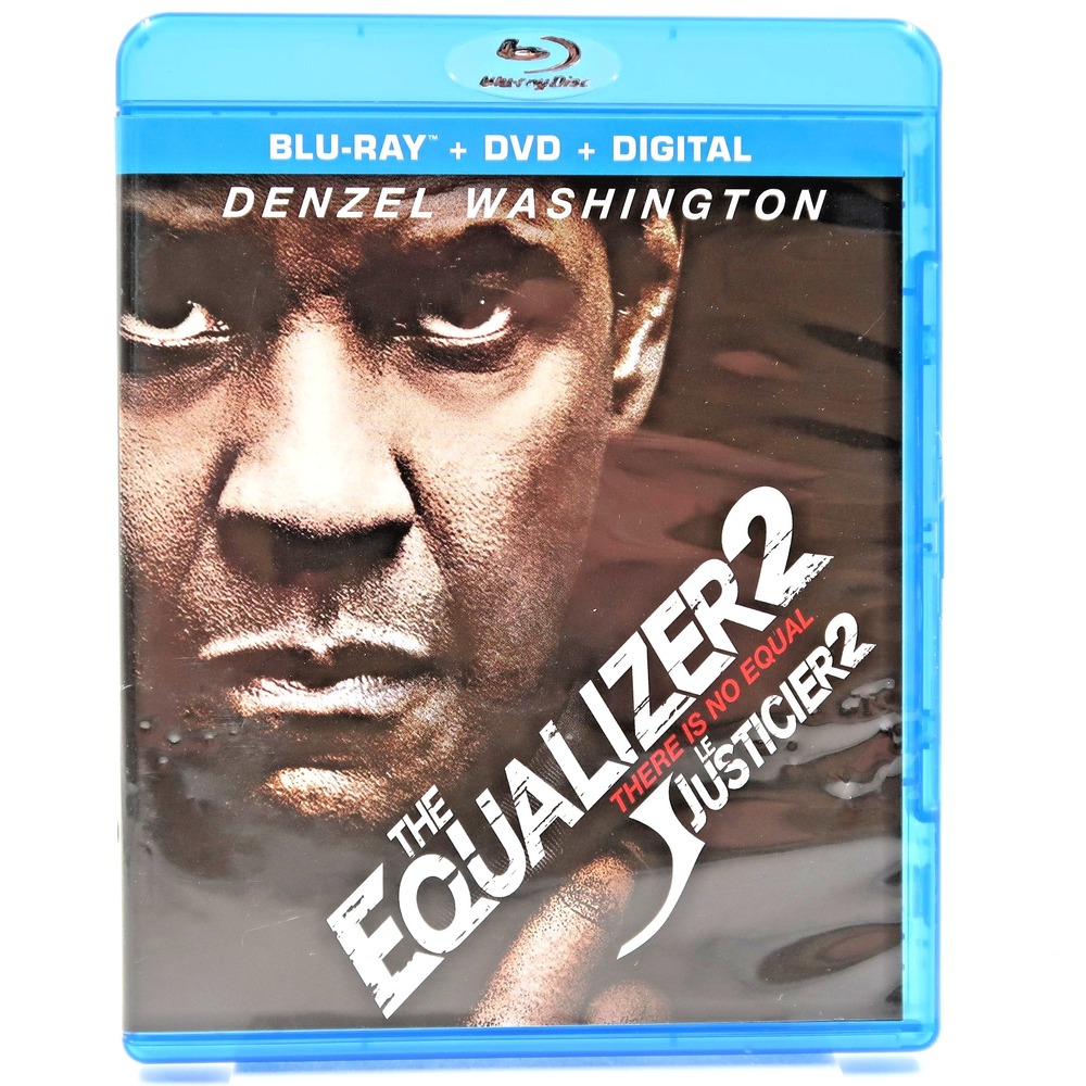 The Equalizer 2 Blu-ray DVD 2018 Denzel Washington Sony Pictures Action Movie